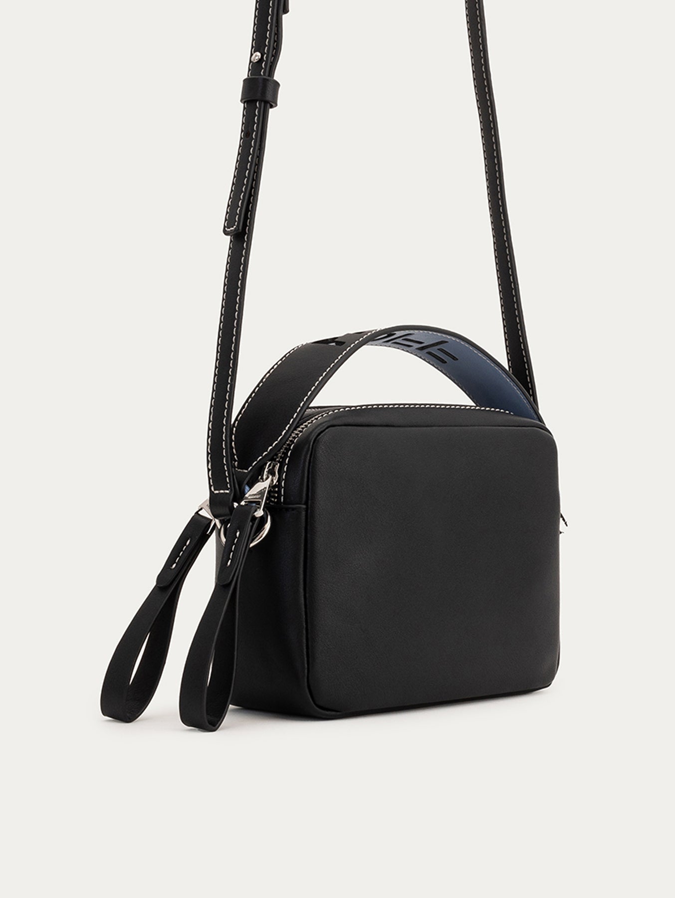 BOLSO BANDOLERA ASA DOBLE PHILADELPHIA NEGRO