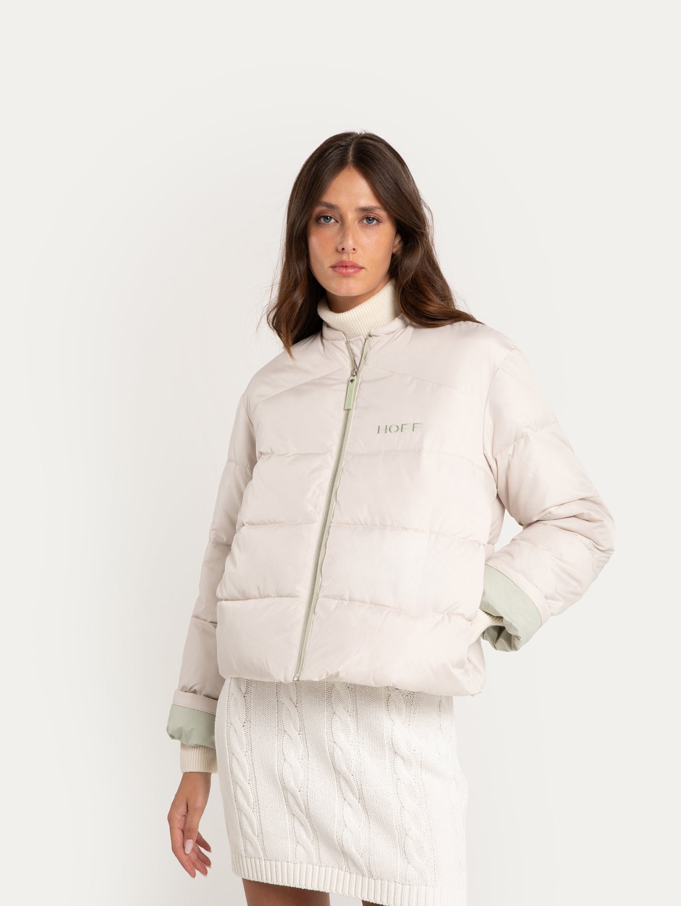 CHAQUETA CORTA ACOLCHADA FRANKIE OFF WHITE